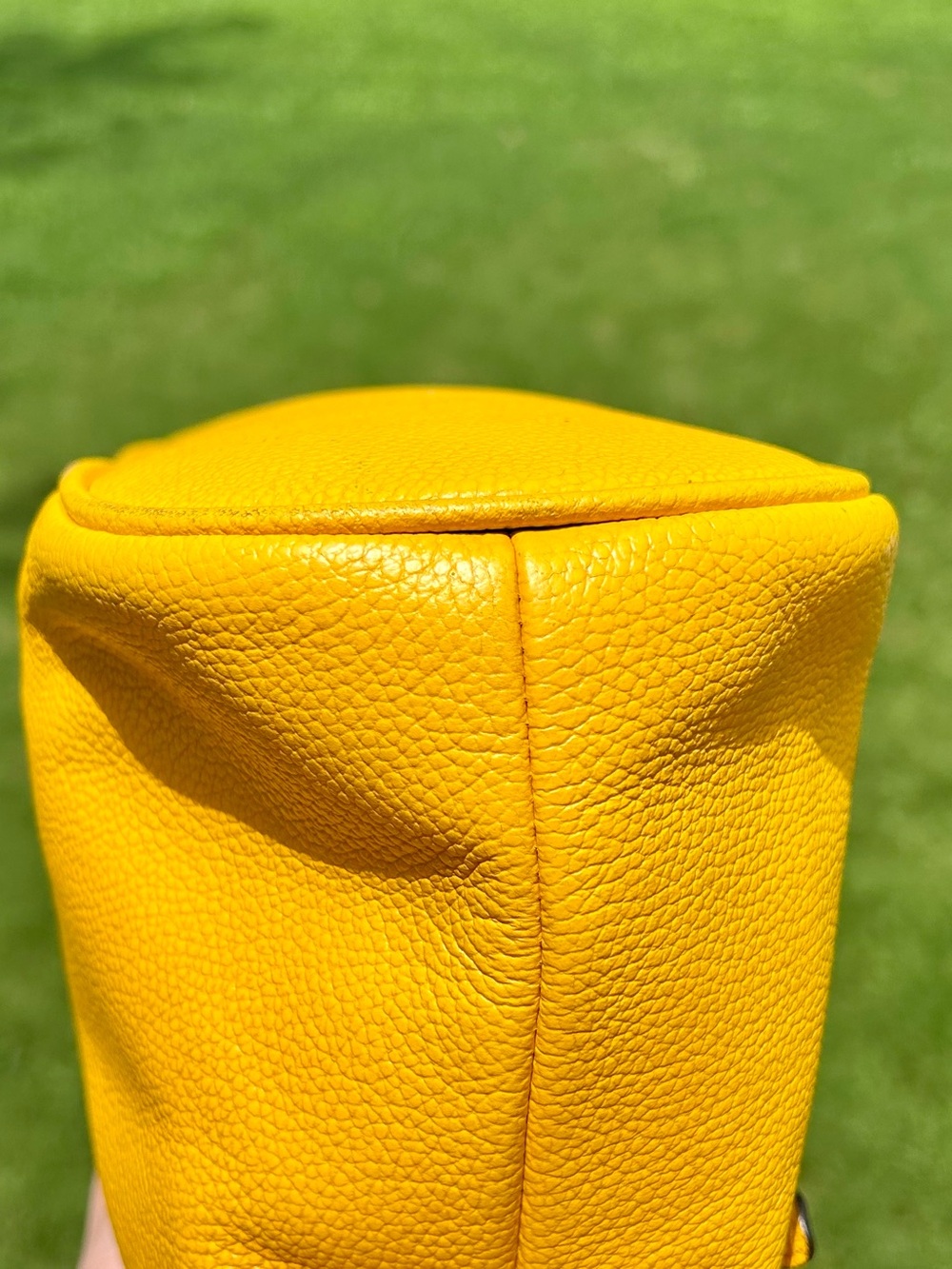 Michael Kors Sunflower Yellow Pebbled Leather Shoulder Bag & Crossbody - Picture 9 of 13